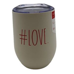 Rae Dunn Stainless #LOVE Wine Glass